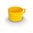Tasse für Kinder 0,20 l PC gelb, kinderzeug