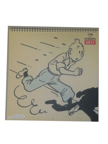 Wandkalender Tim und Struppi  2017 Tintin, moulinsart