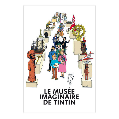 Poster imaginäre Austellung Tim & Struppi, moulinsart