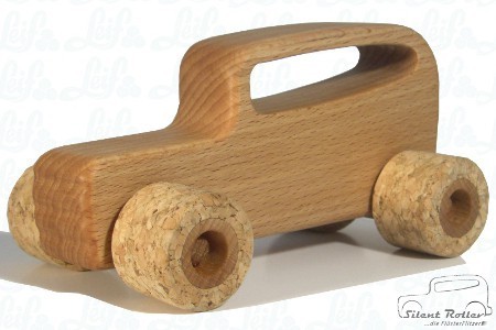 Hot Rod ´34 Silent Roller Spielzeugauto aus Holz, Leif