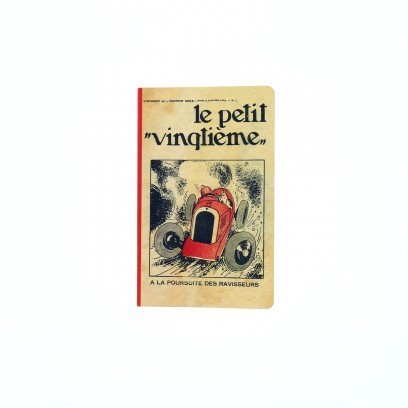 Notizbuch groß Petit Vingtième "Rennwagen" Tim & Struppi, moulinsart