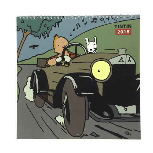 Wandkalender Tim und Struppi  2018 Tintin, moulinsart