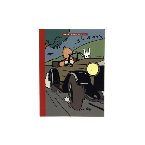 Büroagenda Tageskalender 2018 klein Tintin Tim und Struppi, moulinsart