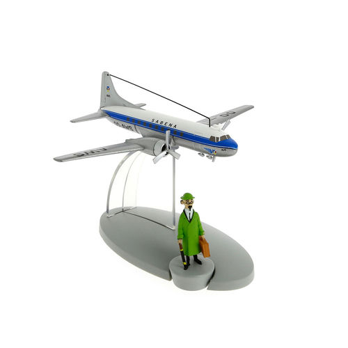 Flugzeug Sabena Airlines aus Tim und Struppi und der Fall Bienlein Flugzeugmodell, moulinsart