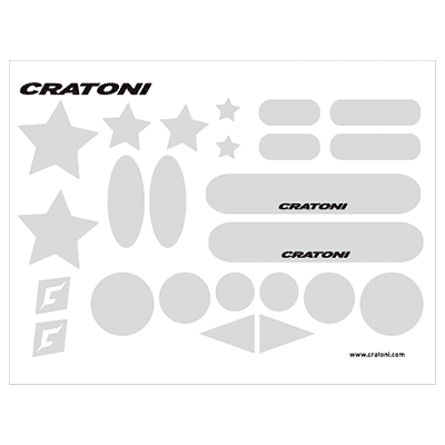 Sticker Card Aufkleber reflektierend, Cratoni