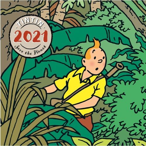 Wandkalender Tim und Struppi  2021 Tintin, moulinsart