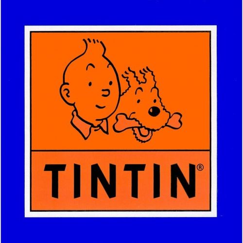 Aufkleber „Tim und Struppi Logo“  16 x 16 cm Tintin Tim und Struppi, Moulinsart