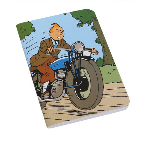 Notizbuch Motorrad klein Tim & Struppi, moulinsart