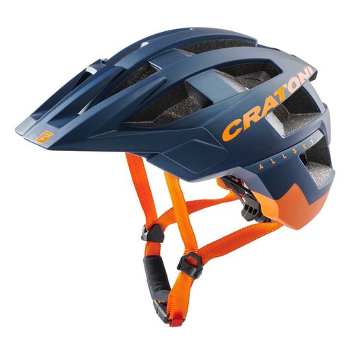 AllSet blue orange matt Radhelm MTB-Helm, Cratoni